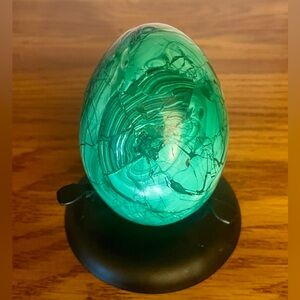 Large Malachite Egg Gemstone approx 3 inches